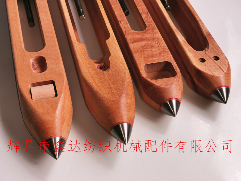 手工木梭細節(jié)圖 紡織梭子的梭尖